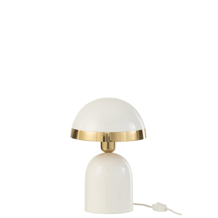 Tafellamp Wit Ijzer 20 cm - Ijzer-Tafellampen-J-Line