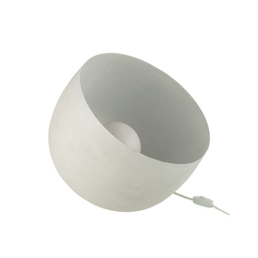 Tafellamp Wit Ijzer L 35 cm 35x35x32 cm-Tafellampen-J-Line