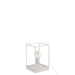 Tafellamp Wit Ijzer Rechthoekig 20 cm-Tafellampen-J-Line