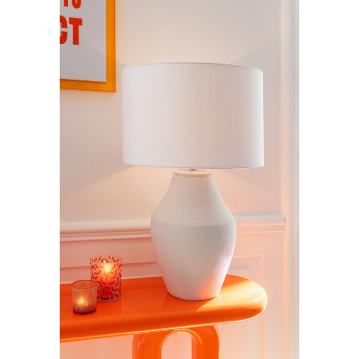 Tafellamp Wit Keramiek 46 cm-Tafellampen-J-Line