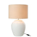 Tafellamp Wit Linnen 41 cm-Tafellampen-J-Line