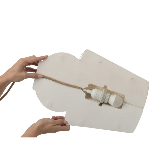 Hanglamp Lampenkap Wit Magnets 27 cm 27x27x38 cm-Hanglampen-J-Line