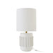Tafellamp Wit Metaal 35 cm-Tafellampen-J-Line
