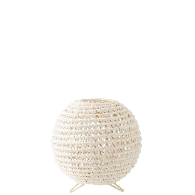 Tafellamp Wit Paper Rond 35 cm 35.5x35.5x42 cm-Tafellampen-J-Line
