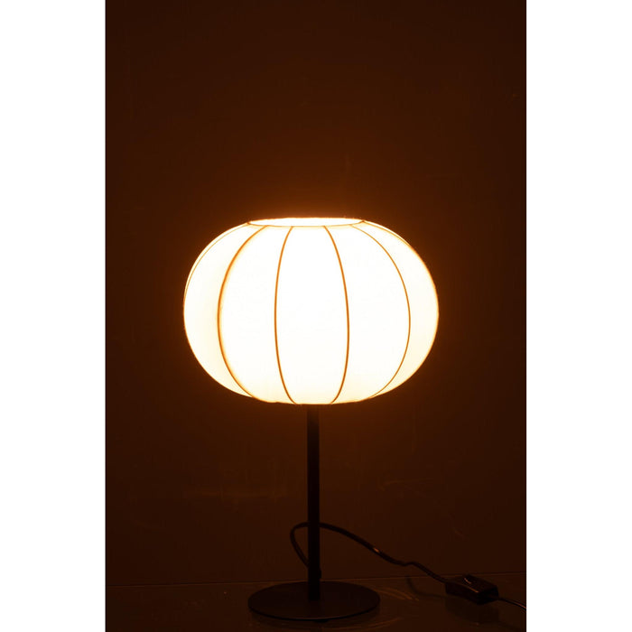 Tafellamp Wit Polyester S 25 cm-Tafellampen-J-Line