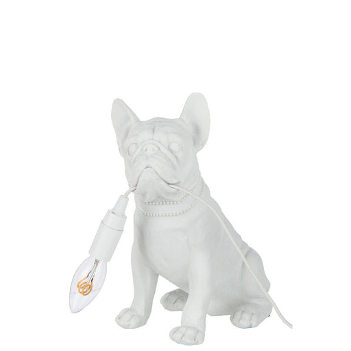 Tafellamp Wit Polykunsthars 15 cm 15x25x29 cm-Tafellampen-J-Line