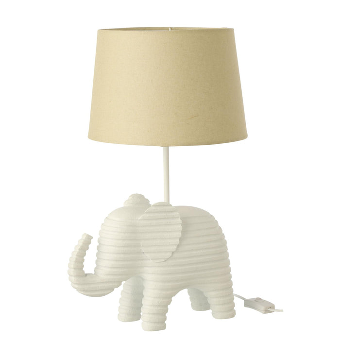 Tafellamp Wit Polykunsthars 26 cm-Tafellampen-J-Line