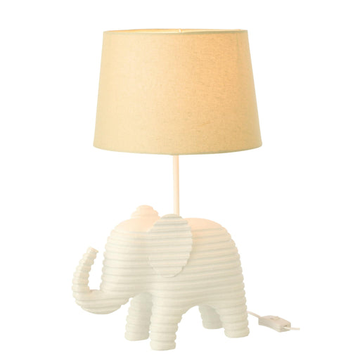 Tafellamp Wit Polykunsthars 26 cm-Tafellampen-J-Line