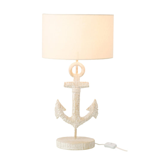 Tafellamp Wit Polykunsthars 28 cm-Tafellampen-J-Line