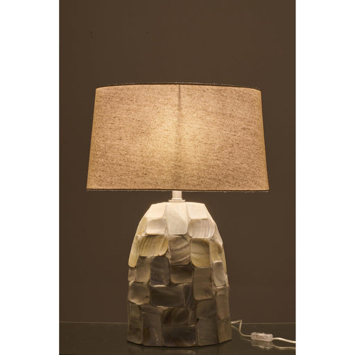 Tafellamp Wit Shell 25 cm 25.4x48.3x67.3 cm-Tafellampen-J-Line