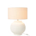 Tafellamp Wit Stof 46 cm Table Lamp 46x46x62 cm-Tafellampen-J-Line