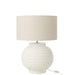 Tafellamp Wit Stof 46 cm Table Lamp 46x46x62 cm-Tafellampen-J-Line