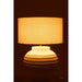 Tafellamp Wit Stof 46 cm Table Lamp-Tafellampen-J-Line
