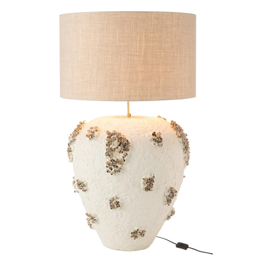 Tafellamp Wit Terracotta 60 cm-Tafellampen-J-Line