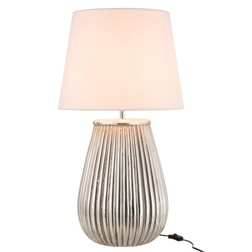 Tafellamp Zilver Clay 44 cm 44x44x82 cm-Tafellampen-J-Line