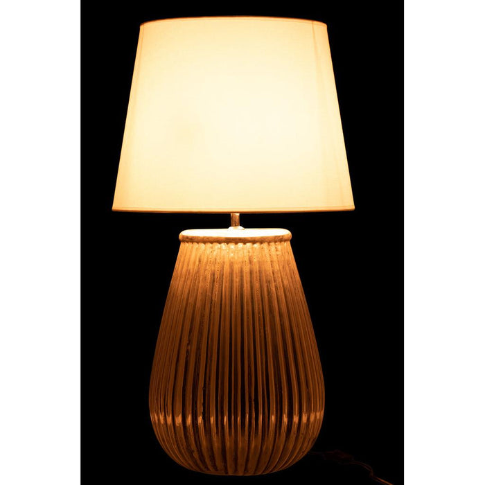 Tafellamp Zilver Clay 44 cm-Tafellampen-J-Line