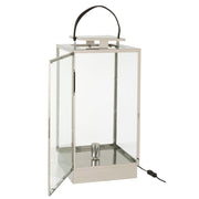 Tafellamp Zilver Glas 30 cm 30x31.5x76 cm-Tafellampen-J-Line