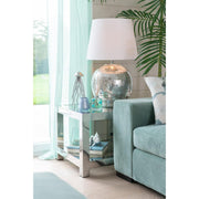 Tafellamp Zilver Glaze 37 cm 37x37x73 cm-Tafellampen-J-Line