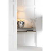 Tafellamp Zilver Glaze 37 cm 37x37x73 cm-Tafellampen-J-Line