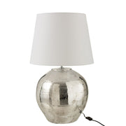 Tafellamp Zilver Glaze 37 cm 37x37x73 cm-Tafellampen-J-Line