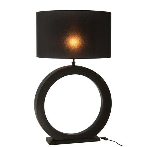 Tafellamp Zwart Aluminium Rond 13 cm 13x61x97 cm-Tafellampen-J-Line