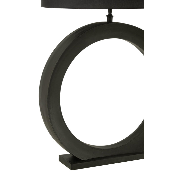 Tafellamp Zwart Aluminium Rond 13 cm 13x61x97 cm-Tafellampen-J-Line