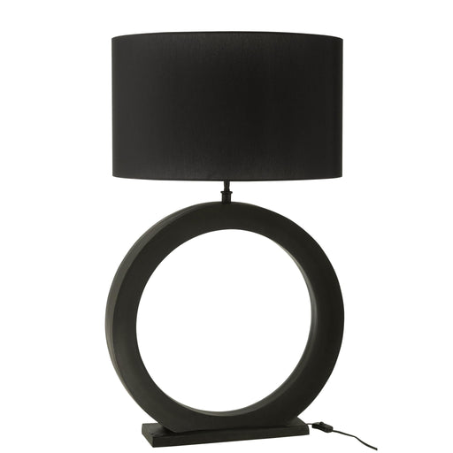 Tafellamp Zwart Aluminium Rond 13 cm-Tafellampen-J-Line