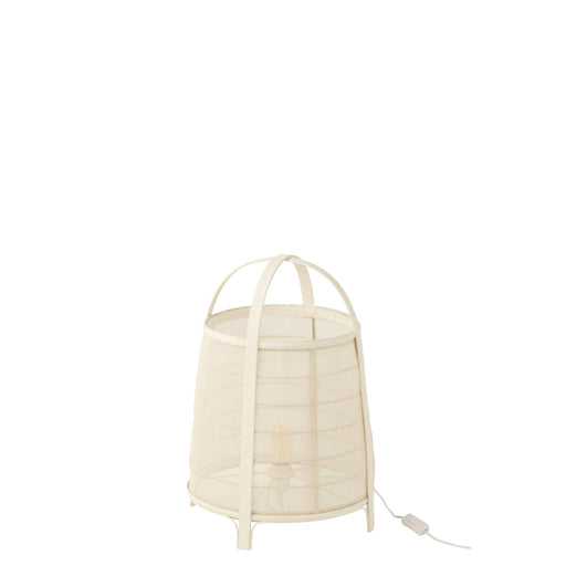 Tafellamp Zwart Bamboe L 36 cm 36.5x36.5x52.5 cm-Tafellampen-J-Line