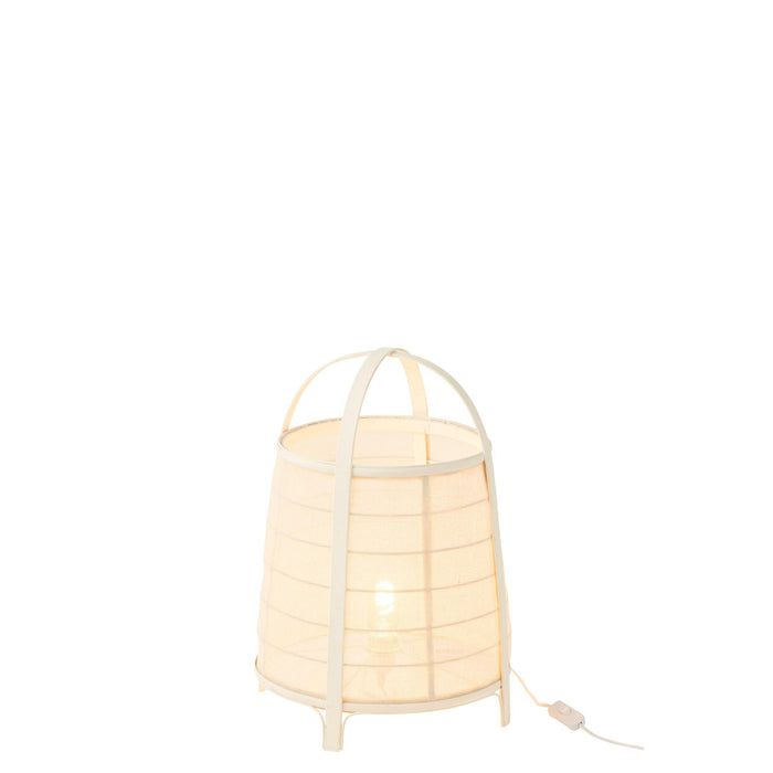 Tafellamp Zwart Bamboe L 36 cm-Tafellampen-J-Line