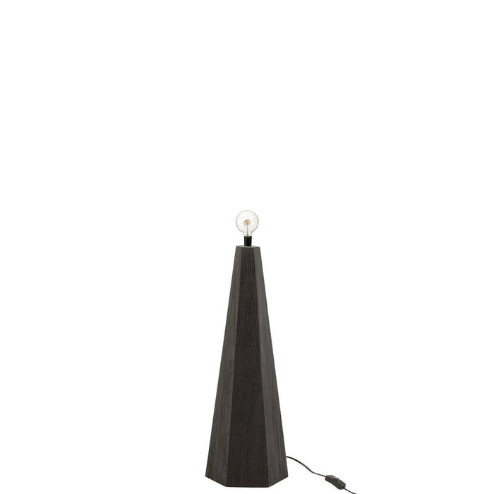 Tafellamp Zwart Bayur hout 25 cm 25x25x70 cm-Tafellampen-J-Line