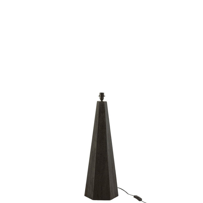 Tafellamp Zwart Bayur hout 25 cm 25x25x70 cm-Tafellampen-J-Line