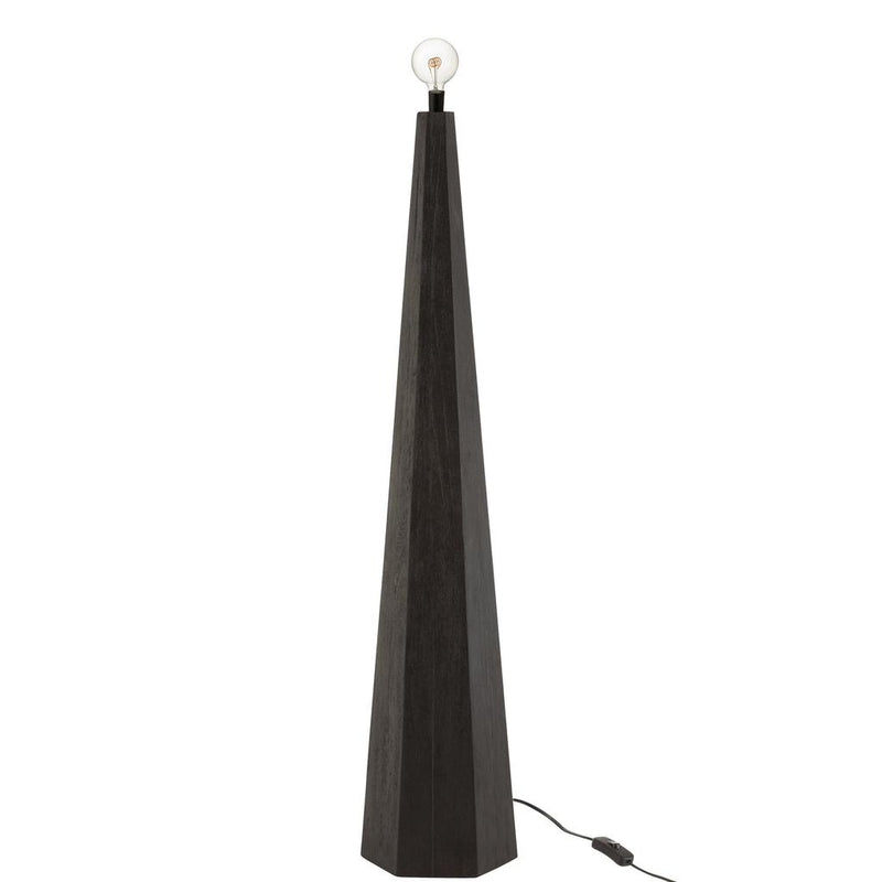 Tafellamp Zwart Bayur hout 30 cm 30x30x141 cm-Tafellampen-J-Line
