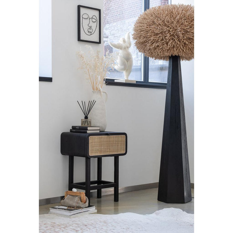 Tafellamp Zwart Bayur hout 30 cm 30x30x141 cm-Tafellampen-J-Line