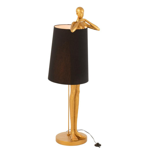 Tafellamp Zwart Calcium carbona 43 cm 43x45x140 cm-Tafellampen-J-Line