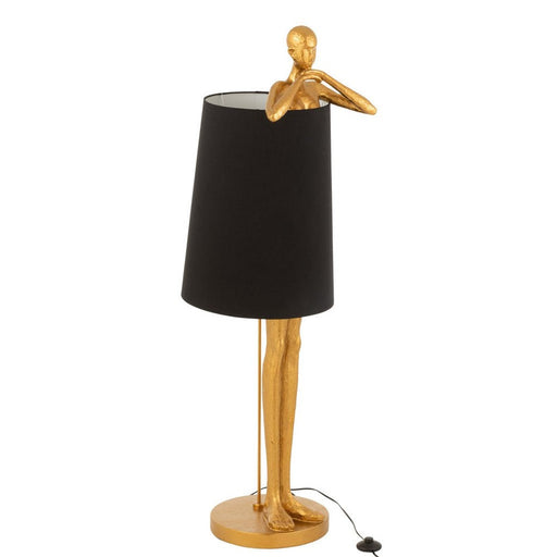 Tafellamp Zwart Calcium carbona 43 cm 43x45x140 cm-Tafellampen-J-Line