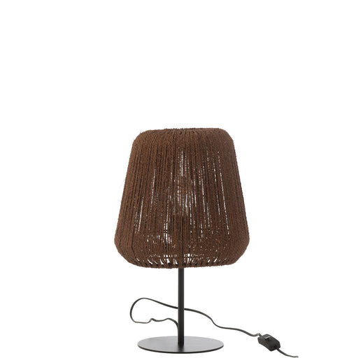 Tafellamp Zwart Ijzer 28 cm 28x28x45 cm-Tafellampen-J-Line