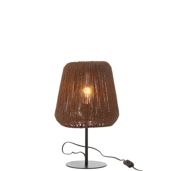 Tafellamp Zwart Ijzer 28 cm-Tafellampen-J-Line