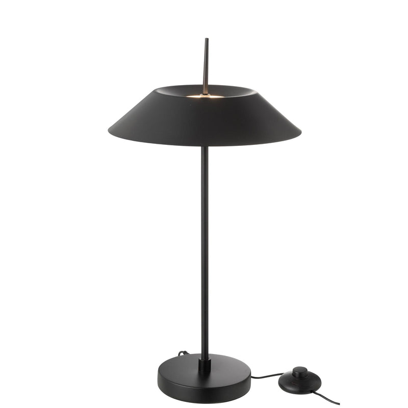 Tafellamp Zwart Ijzer 30 cm Ijzer 30.5x30.5x56 cm-Tafellampen-J-Line