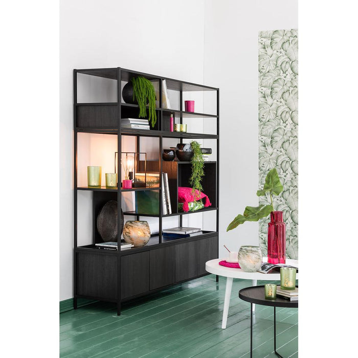 Tafellamp Zwart Ijzer Rechthoekig 20 cm-Tafellampen-J-Line