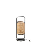 Tafellamp Zwart Ijzer S 23 cm 23x23x61 cm-Tafellampen-J-Line