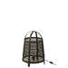 Tafellamp Zwart Katoen L 36 cm-Tafellampen-J-Line