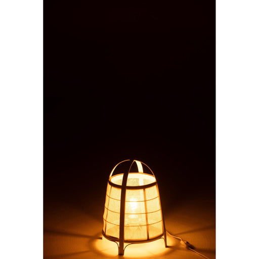 Tafellamp Zwart Katoen S 26 cm-Tafellampen-J-Line