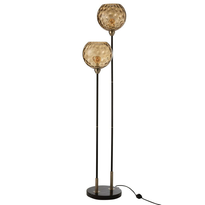 Tafellamp Zwart Koper 30 cm-Tafellampen-J-Line