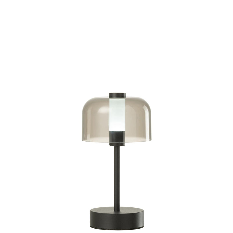 Tafellamp Zwart Kunststof 13 cm 13x13x24 cm-Tafellampen-J-Line