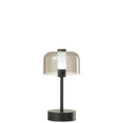 Tafellamp Zwart Kunststof 13 cm 13x13x24 cm-Tafellampen-J-Line