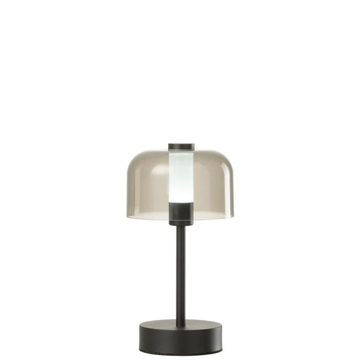 Tafellamp Zwart Kunststof 13 cm 13x13x24 cm-Tafellampen-J-Line