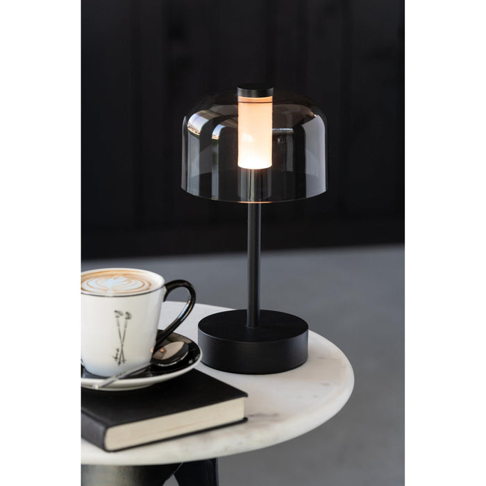 Tafellamp Zwart Kunststof 13 cm-Tafellampen-J-Line