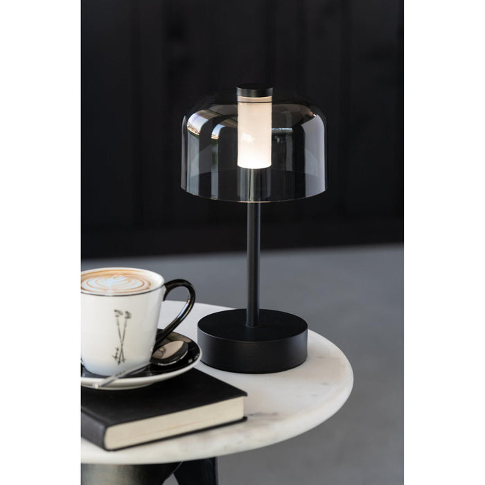 Tafellamp Zwart Kunststof 13 cm-Tafellampen-J-Line