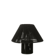 Tafellamp Zwart Kunststof 21 cm 21.2x21.2x18.7 cm-Tafellampen-J-Line