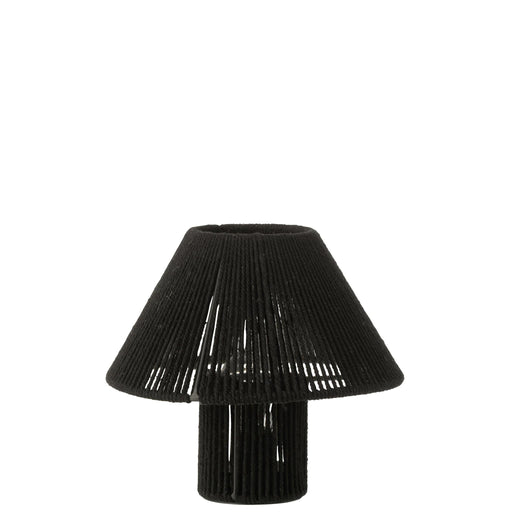 Tafellamp Zwart Kunststof 21 cm-Tafellampen-J-Line